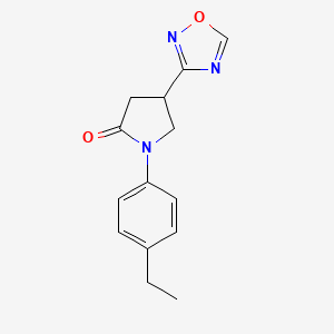 1-(4-Ethylphenyl)-4-(1,2,4-oxadiazol-3-yl)-2-pyrrolidinone