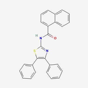 molecular formula C26H18N2OS B2658214 N-(4,5-diphenyl-1,3-thiazol-2-yl)naphthalene-1-carboxamide CAS No. 313528-97-1
