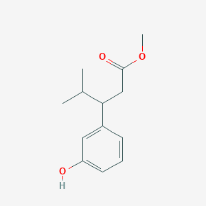 molecular formula C13H18O3 B2658217 3-(3-羟基苯基)-4-甲基戊酸甲酯 CAS No. 1142224-26-7
