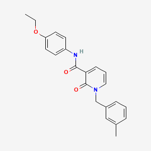 molecular formula C22H22N2O3 B2658220 N-(4-乙氧基苯基)-1-(3-甲基苄基)-2-氧代-1,2-二氢吡啶-3-甲酰胺 CAS No. 946356-01-0