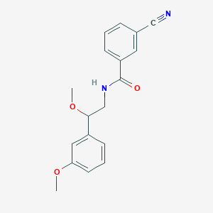 molecular formula C18H18N2O3 B2658230 3-cyano-N-(2-methoxy-2-(3-methoxyphenyl)ethyl)benzamide CAS No. 1797879-34-5