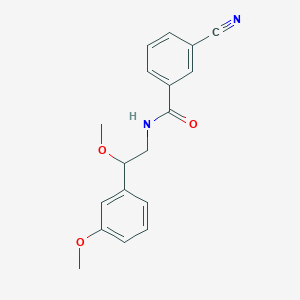 molecular formula C18H18N2O3 B2658230 3-氰基-N-(2-甲氧基-2-(3-甲氧基苯基)乙基)苯甲酰胺 CAS No. 1797879-34-5