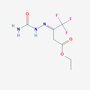 molecular formula C7H10F3N3O3 B2658231 3-羟基丁酸乙酯 CAS No. 666728-19-4