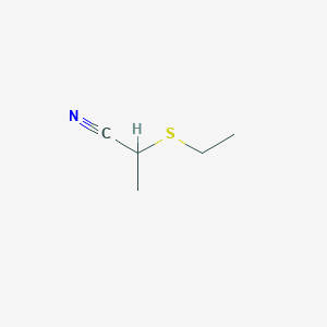 molecular formula C5H9NS B2658233 2-(Ethylsulfanyl)propanenitrile CAS No. 36705-63-2