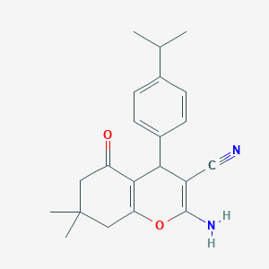 2-amino-4-(4-isopropylphenyl)-7,7-dimethyl-5-oxo-5,6,7,8-tetrahydro-4H-chromene-3-carbonitrile