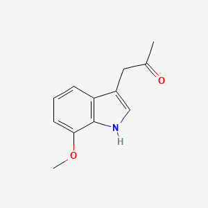 molecular formula C12H13NO2 B2658277 1-(7-methoxy-1H-indol-3-yl)propan-2-one CAS No. 179819-71-7