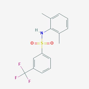 molecular formula C15H14F3NO2S B265828 N-(2,6-dimethylphenyl)-3-(trifluoromethyl)benzenesulfonamide 