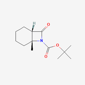 molecular formula C13H21NO3 B2658297 tert-butyl (1S,6R)-6-methyl-8-oxo-7-azabicyclo[4.2.0]octane-7-carboxylate CAS No. 1418113-89-9