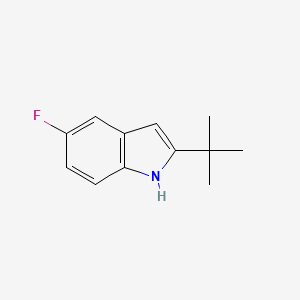 molecular formula C12H14FN B2658314 2-(叔丁基)-5-氟-1H-吲哚 CAS No. 900640-44-0