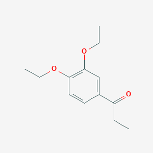 molecular formula C13H18O3 B2658329 1-(3,4-二乙氧基苯基)丙酮-1 CAS No. 720-66-1