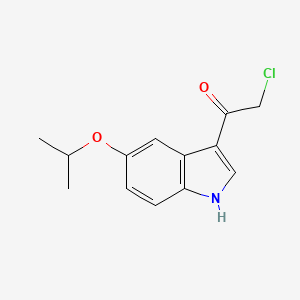 molecular formula C13H14ClNO2 B2658331 2-chloro-1-[5-(propan-2-yloxy)-1H-indol-3-yl]ethan-1-one CAS No. 1519204-68-2