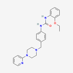 molecular formula C25H29N5O2 B2658342 1-(2-乙氧基苯基)-3-(4-((4-(吡啶-2-基)哌嗪-1-基)甲基)苯基)脲 CAS No. 1170848-46-0