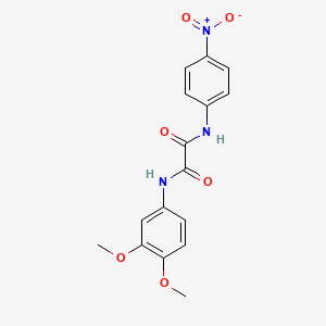 N1-(3,4-dimethoxyphenyl)-N2-(4-nitrophenyl)oxalamide