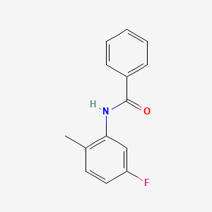 molecular formula C14H12FNO B2658355 N-(5-氟-2-甲基苯基)苯甲酰胺 CAS No. 451-00-3