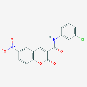 N-(3-chlorophenyl)-6-nitro-2-oxo-2H-chromene-3-carboxamide