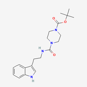 molecular formula C20H28N4O3 B2658371 tert-butyl 4-{[2-(1H-indol-3-yl)ethyl]carbamoyl}piperazine-1-carboxylate CAS No. 1352517-35-1