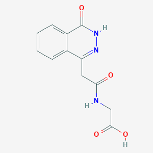 molecular formula C12H11N3O4 B2658384 N-[(4-oxo-3,4-dihydrophthalazin-1-yl)acetyl]glycine CAS No. 919724-88-2