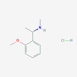 molecular formula C10H16ClNO B2658399 (S)-1-(2-Methoxyphenyl)-N-methylethan-1-amine hydrochloride CAS No. 2089246-06-8