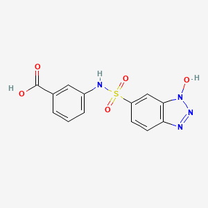 3-(1-hydroxy-1H-1,2,3-benzotriazole-6-sulfonamido)benzoic acid