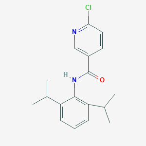 molecular formula C18H21ClN2O B265841 6-chloro-N-(2,6-diisopropylphenyl)nicotinamide 