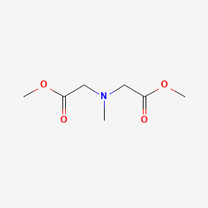 molecular formula C7H13NO4 B2658419 Methyl 2-[(2-methoxy-2-oxoethyl)(methyl)amino]acetate CAS No. 40418-38-0