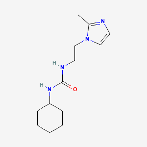 1-cyclohexyl-3-(2-(2-methyl-1H-imidazol-1-yl)ethyl)urea