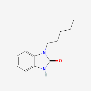 molecular formula C12H16N2O B2658444 1-pentyl-1,3-dihydro-2H-benzimidazol-2-one CAS No. 537702-19-5