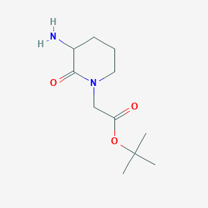 molecular formula C11H20N2O3 B2658445 Tert-butyl 2-(3-amino-2-oxopiperidin-1-yl)acetate CAS No. 2503202-01-3