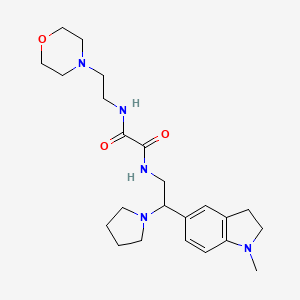 N1-(2-(1-methylindolin-5-yl)-2-(pyrrolidin-1-yl)ethyl)-N2-(2-morpholinoethyl)oxalamide