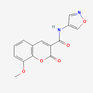 N-(isoxazol-4-yl)-8-methoxy-2-oxo-2H-chromene-3-carboxamide