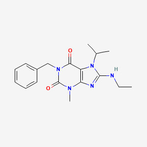 1-benzyl-8-(ethylamino)-7-isopropyl-3-methyl-1H-purine-2,6(3H,7H)-dione
