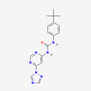 1-(6-(1H-1,2,4-triazol-1-yl)pyrimidin-4-yl)-3-(4-(tert-butyl)phenyl)urea