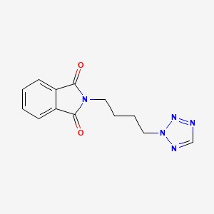 molecular formula C13H13N5O2 B2658471 2-[4-(四唑-2-基)丁基]异吲哚-1,3-二酮 CAS No. 294853-62-6