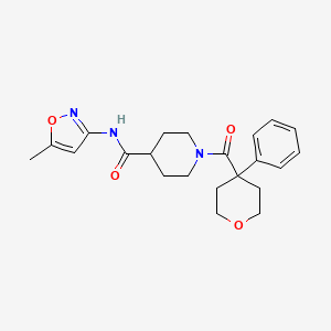 N-(5-methylisoxazol-3-yl)-1-(4-phenyltetrahydro-2H-pyran-4-carbonyl)piperidine-4-carboxamide