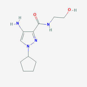 4-Amino-1-cyclopentyl-N-(2-hydroxyethyl)-1H-pyrazole-3-carboxamide