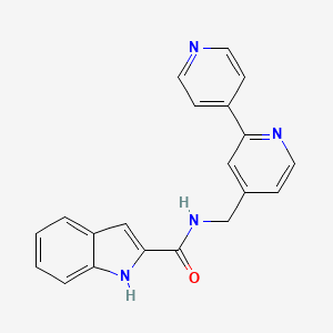 molecular formula C20H16N4O B2658497 N-([2,4'-联吡啶]-4-基甲基)-1H-吲哚-2-甲酰胺 CAS No. 2034305-32-1