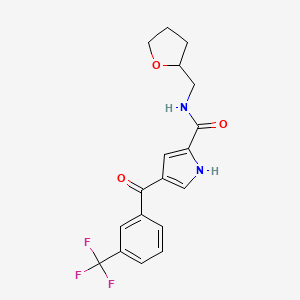 N-(tetrahydro-2-furanylmethyl)-4-[3-(trifluoromethyl)benzoyl]-1H-pyrrole-2-carboxamide