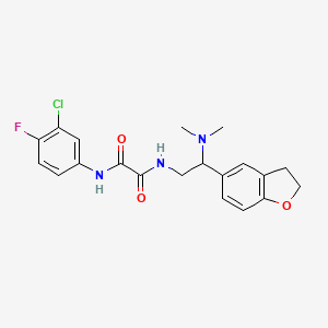 N1-(3-chloro-4-fluorophenyl)-N2-(2-(2,3-dihydrobenzofuran-5-yl)-2-(dimethylamino)ethyl)oxalamide