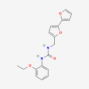 molecular formula C18H18N2O4 B2658517 1-([2,2'-Bifuran]-5-ylmethyl)-3-(2-ethoxyphenyl)urea CAS No. 2034491-90-0