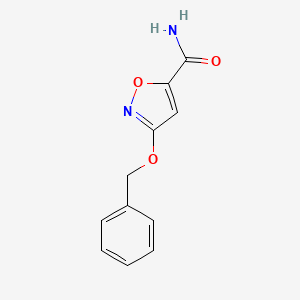 molecular formula C11H10N2O3 B2658535 3-(Benzyloxy)isoxazole-5-carboxamide CAS No. 1086390-97-7