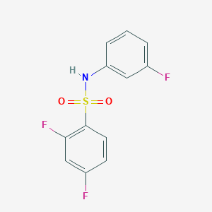 molecular formula C12H8F3NO2S B265854 2,4-difluoro-N-(3-fluorophenyl)benzenesulfonamide 