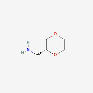 molecular formula C5H11NO2 B2658543 [(2R)-1,4-dioxan-2-yl]methanamine CAS No. 1449010-18-7