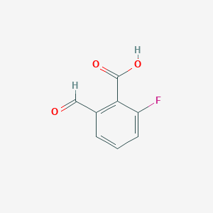 molecular formula C8H5FO3 B2658546 2-氟-6-甲酰基苯甲酸 CAS No. 1289266-50-7
