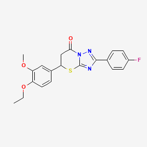 5-(4-ethoxy-3-methoxyphenyl)-2-(4-fluorophenyl)-5H-[1,2,4]triazolo[5,1-b][1,3]thiazin-7(6H)-one