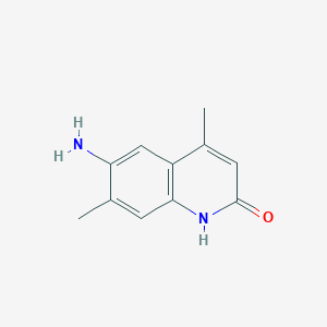 molecular formula C11H12N2O B2658550 6-Amino-4,7-dimethylquinolin-2-ol CAS No. 857782-02-6
