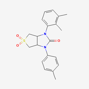 molecular formula C20H22N2O3S B2658577 1-(2,3-dimethylphenyl)-3-(p-tolyl)tetrahydro-1H-thieno[3,4-d]imidazol-2(3H)-one 5,5-dioxide CAS No. 879929-40-5