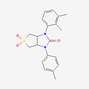 molecular formula C20H22N2O3S B2658577 1-(2,3-二甲苯基)-3-(对甲苯基)四氢-1H-噻吩并[3,4-d]咪唑-2(3H)-酮 5,5-二氧化物 CAS No. 879929-40-5