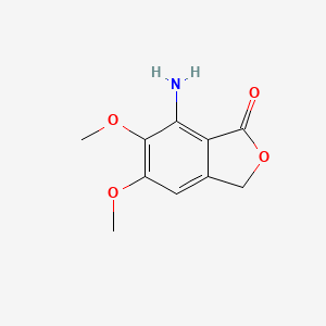molecular formula C10H11NO4 B2658585 7-amino-5,6-dimethoxy-2-benzofuran-1(3H)-one CAS No. 500351-80-4