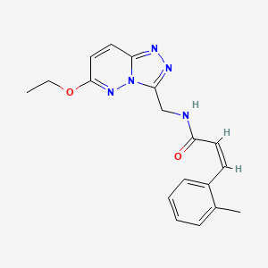 molecular formula C18H19N5O2 B2658596 (Z)-N-((6-ethoxy-[1,2,4]triazolo[4,3-b]pyridazin-3-yl)methyl)-3-(o-tolyl)acrylamide CAS No. 2035003-76-8