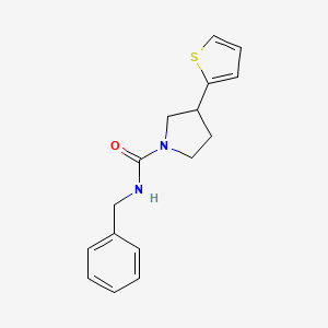molecular formula C16H18N2OS B2658600 N-benzyl-3-(thiophen-2-yl)pyrrolidine-1-carboxamide CAS No. 2194903-84-7